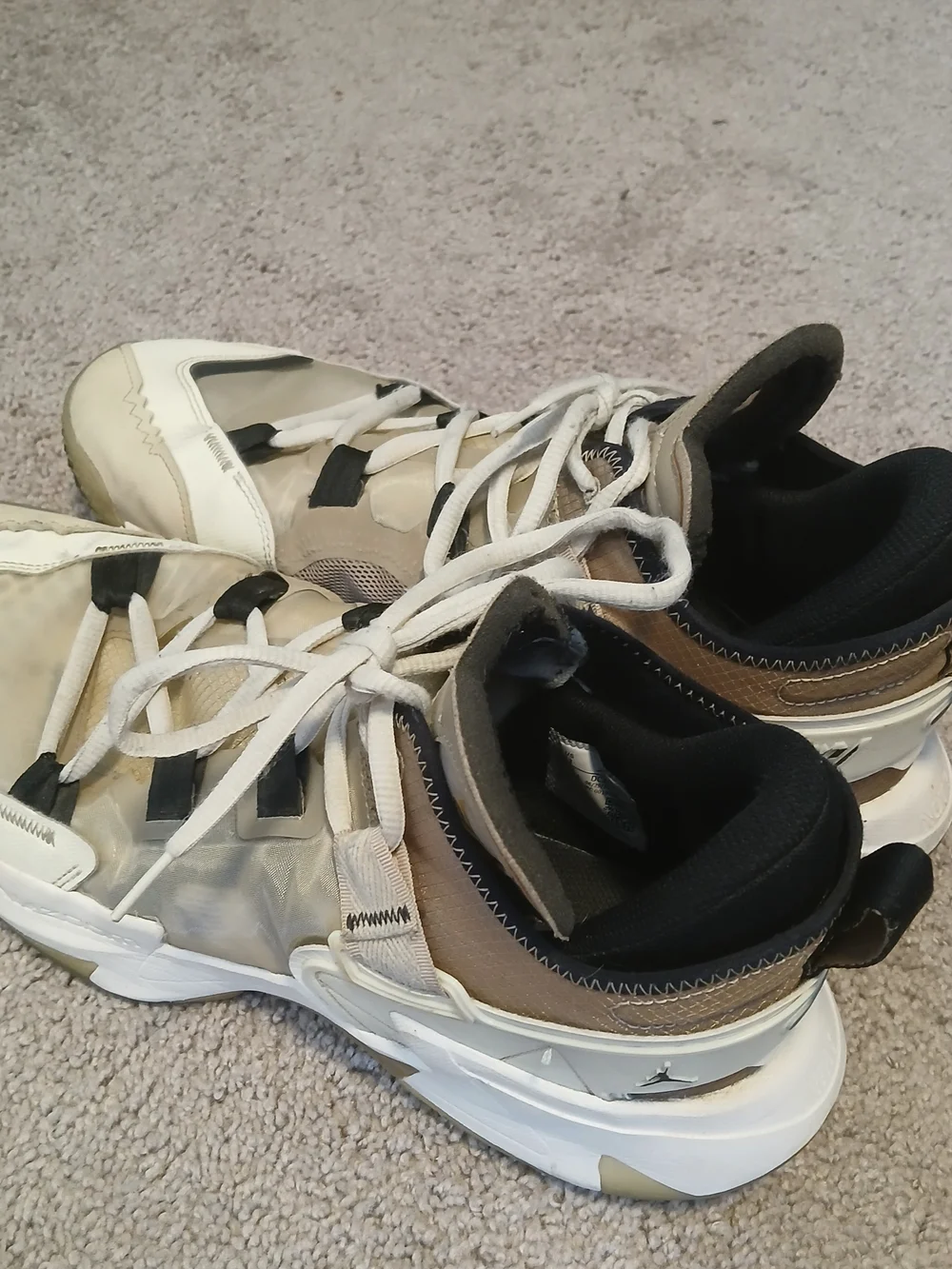 Jordan Why Not Men's Beige, White and Black Sneakers